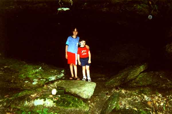 The kids at Boones cave